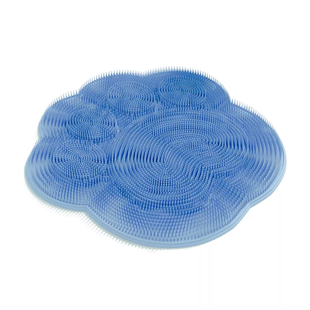 30x30cm Silicone Shower Foot Scrubber Back Body Brush Massager Pad Cleaning Bathroom (image for) 30x30cm Silicone Shower Foot Scrubber Back Body Brush Massager Pad Cleaning Bathroom